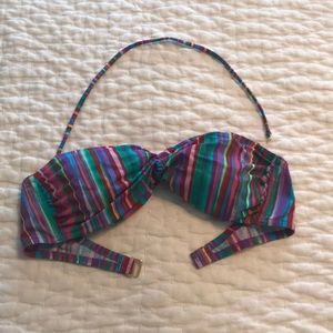 Victoria’s Secret Bikini Top Rainbow Pattern M
